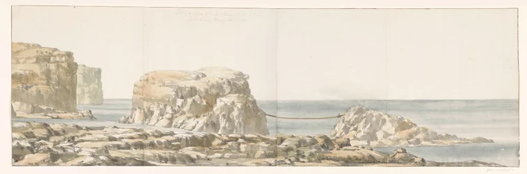 View of a Rock Detached from the Shore in the Inlet of Gozo