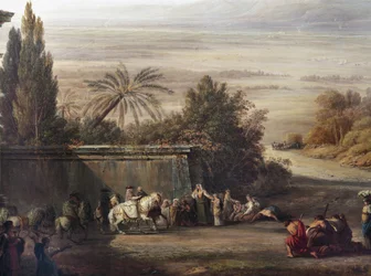Pius VI visiting the Pontine Marshes