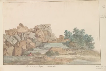 Ruins of the Temple of Zeus Olympus at Agrigento (Second View) (Voyage en Italie, en Sicile et à Malte - 1778)