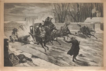 Assassination of Tsar Alexander II in St Petersburg, 1881