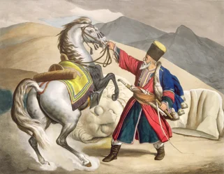 A Tartar with his Horse, engraved by the Thierry Brothers
