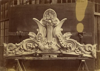 Amortization of the Pavilion Pediments. Main Facade.