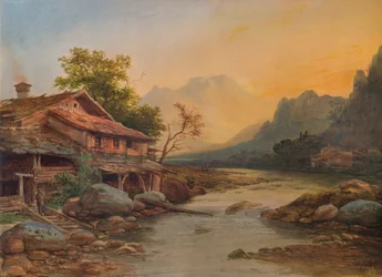 Swiss Mountain Village, 1831