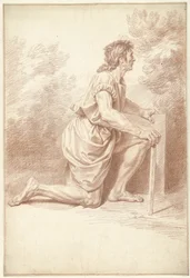 Kneeling Man, to the Right