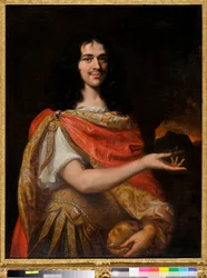 Portrait of a comedian of Moliere