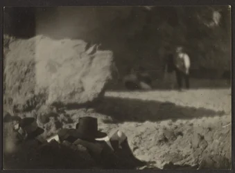 Figures Resting in Landscape