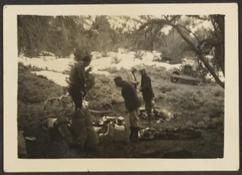 Figures at Camp Site