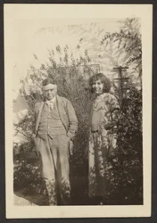 Fleckenstein and Florence in Garden