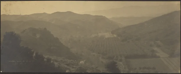 Landscape with Mountains and Farms