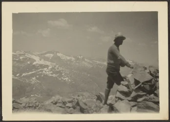 Man in Mountainous Landscape