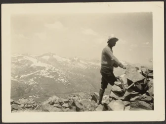 [Man in Mountainous Landscape]