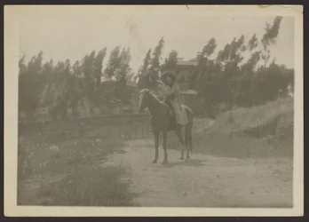 Miss Fleckenstein in the High Sierras