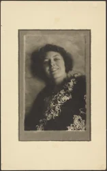 [Photograph of a Portrait of a Woman with Light Effect]