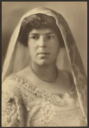 Portrait of a Bride with Beaded Dress