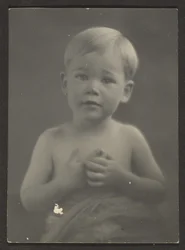 Portrait of a Little Boy in Draped Cloth
