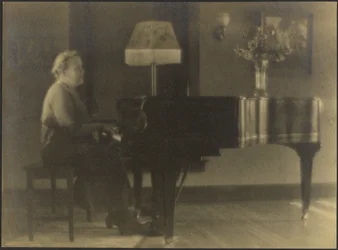[Portrait of a Woman Seated at the Piano]