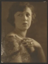 Portrait of a Woman Wearing Lace Top
