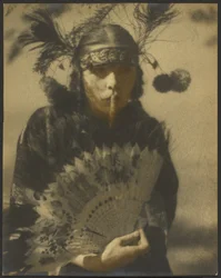 Portrait of a Woman Holding a Fan