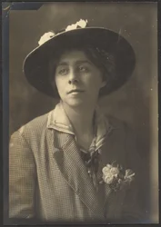 Portrait of a Woman in Checked Jacket