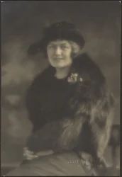Portrait of a Woman in Fur Cape