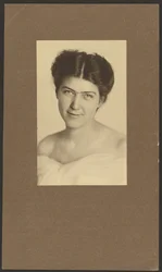 Portrait of a Woman in Off-the-shoulder Dress