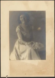 Portrait of a Woman with Feather Fan