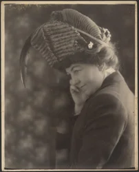 Portrait of a Woman with Feathered Hat