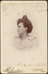 Portrait of a Woman with High Bun