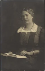 [Portrait of a Woman with Open Book]