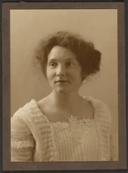 Portrait of a Woman with Pleated Top