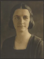 Portrait of a Woman with Striped Jacket