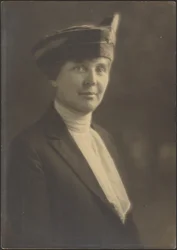Portrait of a Woman with Veiled Hat