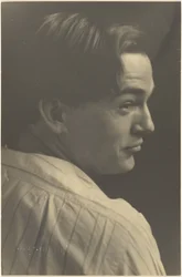 [Portrait of a Young Man in Striped Shirt]