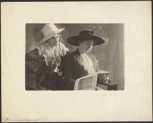 Portrait of Two Women with Book