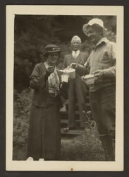 Pouring Tea Outside