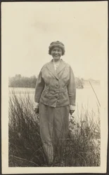 Woman Standing in Reeds