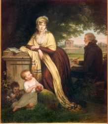 Louis Gauffier, Self-Portrait with Wife and Children