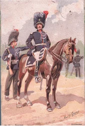 Gendarmes, Postcard, 1920s