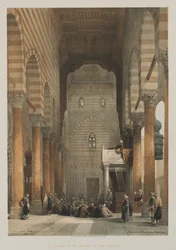 Egypt and Nubia, Volume III: Interior of the Mosque of the Metwalys, 1849
