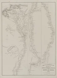 Egypt and Nubia, Volume III: Map to Illustrate the Sketches of David Roberts, Esq