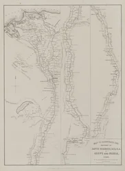 Egypt and Nubia, Volume III: Map to Illustrate the Sketches of David Roberts, Esq: R.A. in Egypt and Nubia 1849
