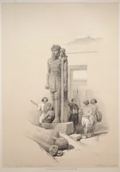 Egypt and Nubia: Volume II - No. 7, Colossi at Wady Saboua
