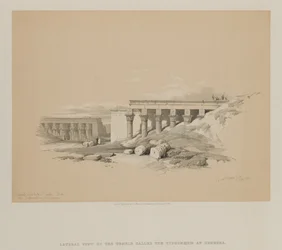 Egypt and Nubia, Volume II: Lateral View of the Temple called The Typhonoeum at Dendera, 1848