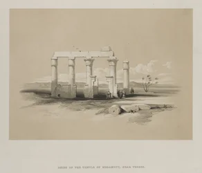 Egypt and Nubia, Volume II: Ruins of the Temple of Madamoud, at Thebes, 1847