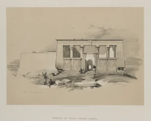 Egypt and Nubia, Volume II: Temple at Wady Dabod, Nubia, 1848