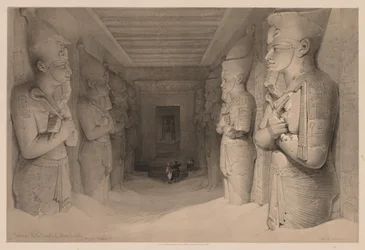 Egypt and Nubia: Interior of the Temple Aboo Simbel