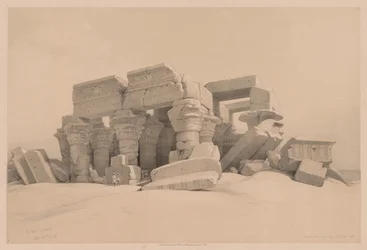 Egypt and Nubia: Volume I - No. 1, No. 2, Remains of the Portico of the Temple of Kom Ombo