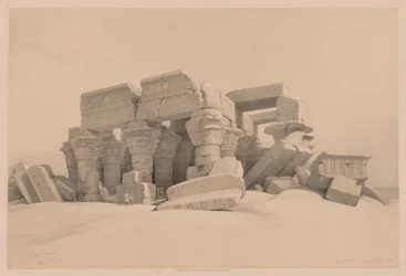 Egypt and Nubia: Volume I - No. 1, No. 2, Remains of the Portico of the Temple of Kom Ombo