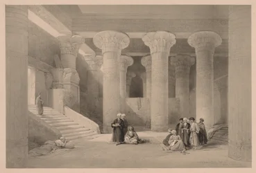 Egypt and Nubia: Volume I - No. 24, Temple at Esneh, 1838