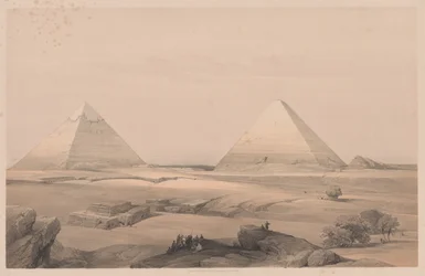 Egypt and Nubia: Volume I - No. 3, Pyramids of Gizeh, 1838
